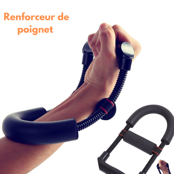 Adjustable wrist and forearm strengthener, grip power enhancer.